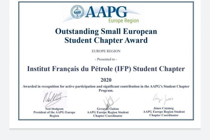 AAPG Outstanding Small European Student Chapter Award